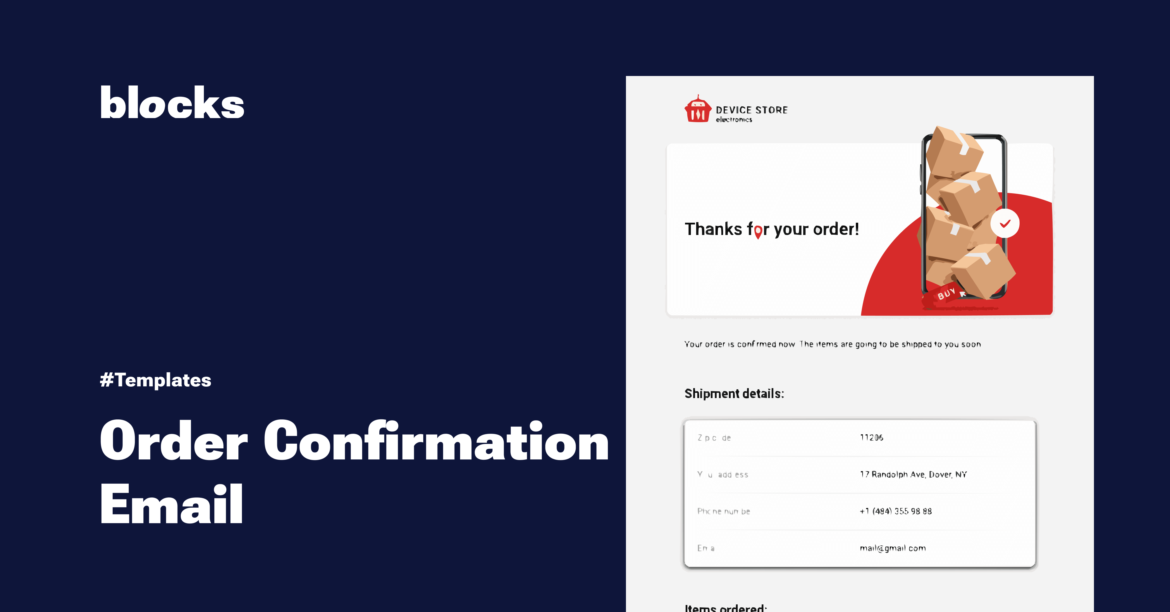 order confirmation email templates