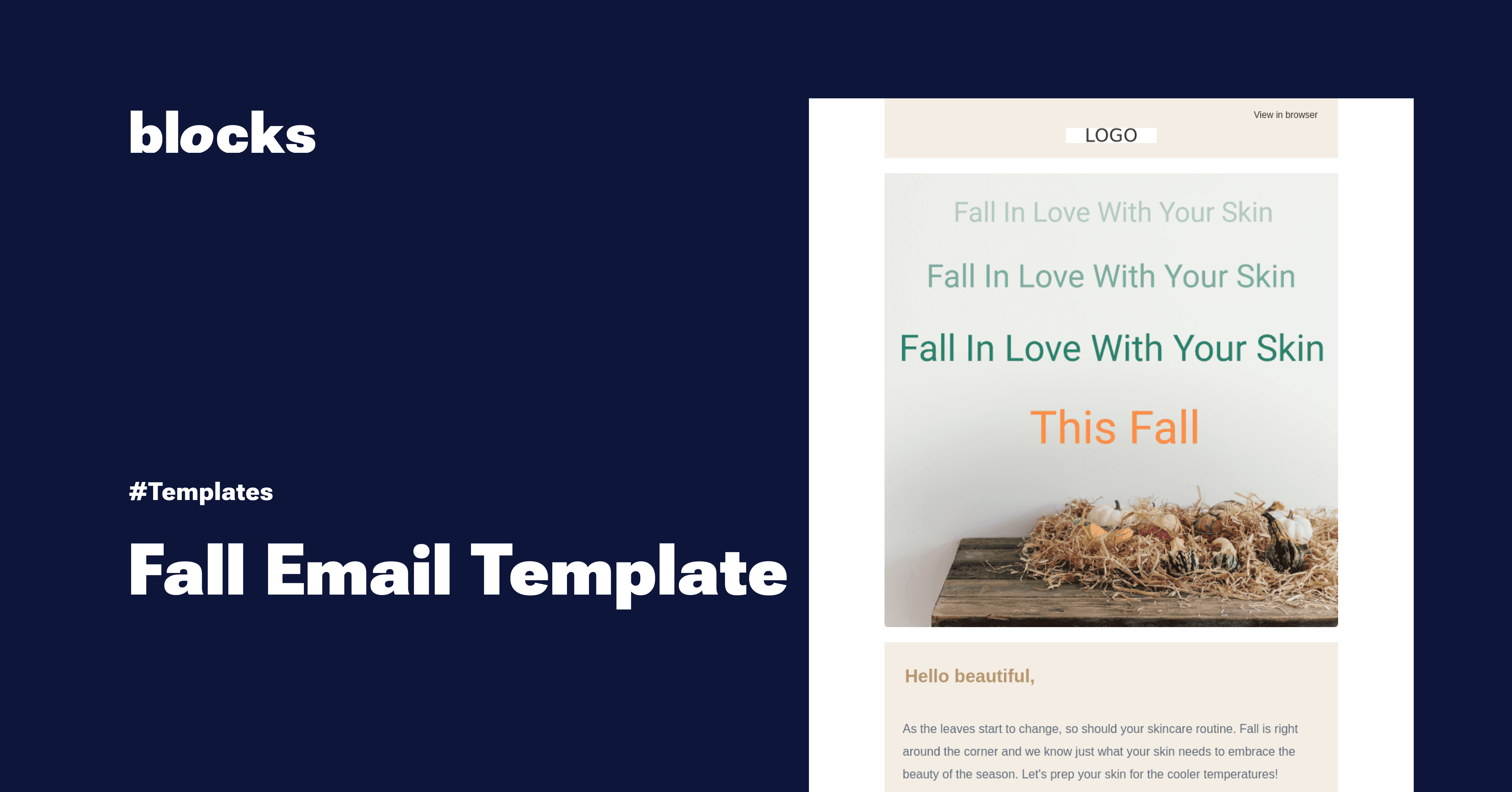 Engaging Fall Email Template to Boost Your Marketing Blocks