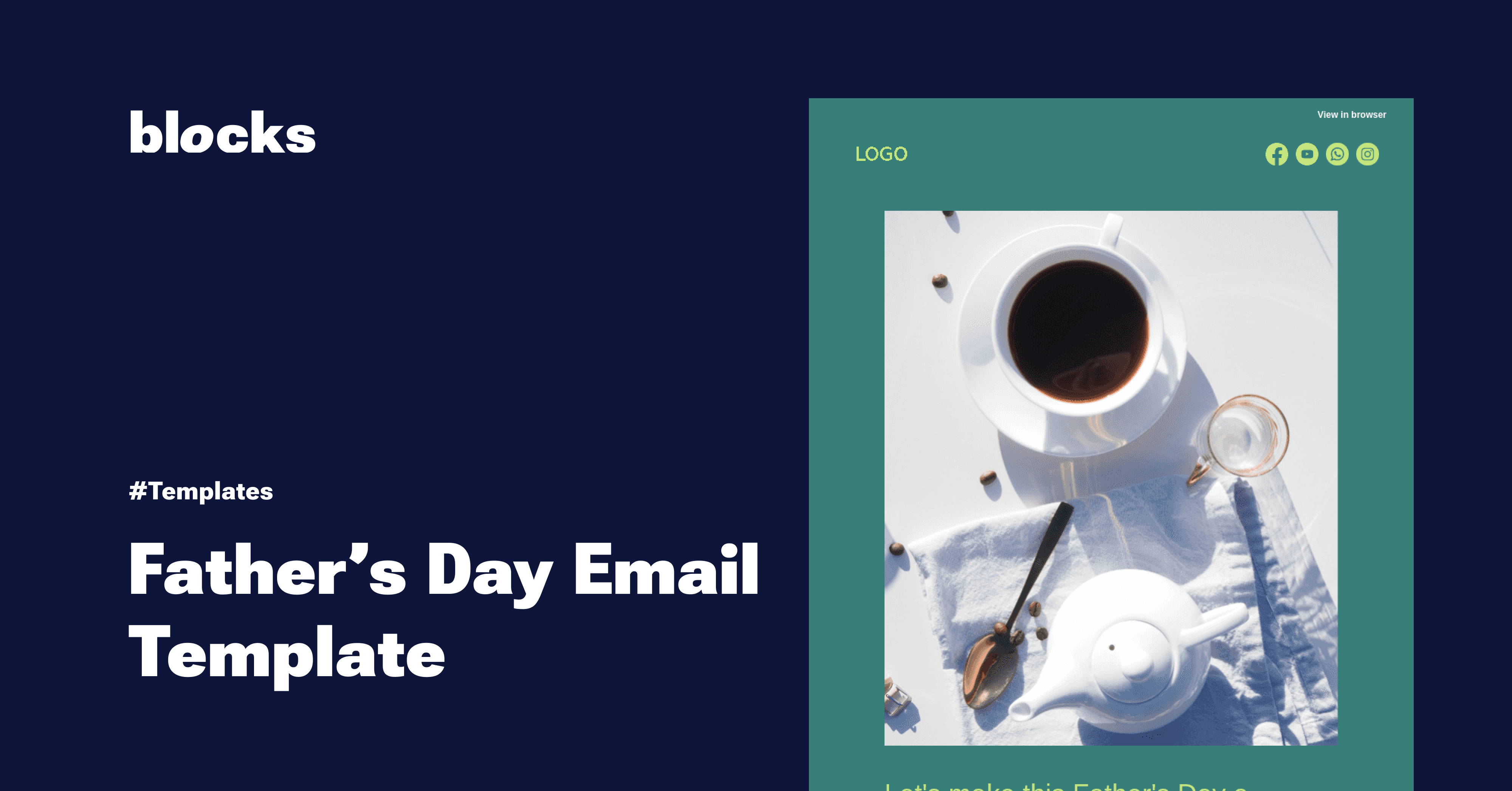 Master the Art of Father s Day Email Template with Blocks Blocks