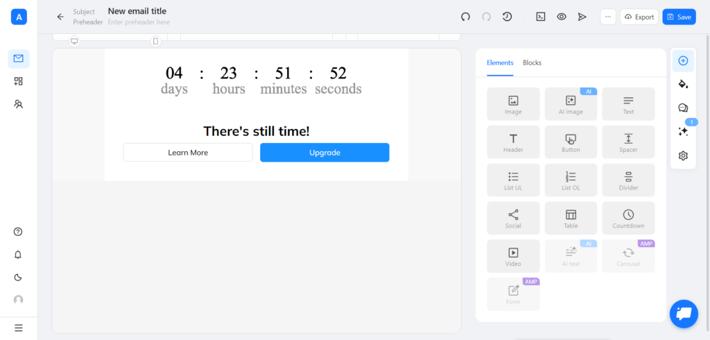 Countdown timer created in Blocks.