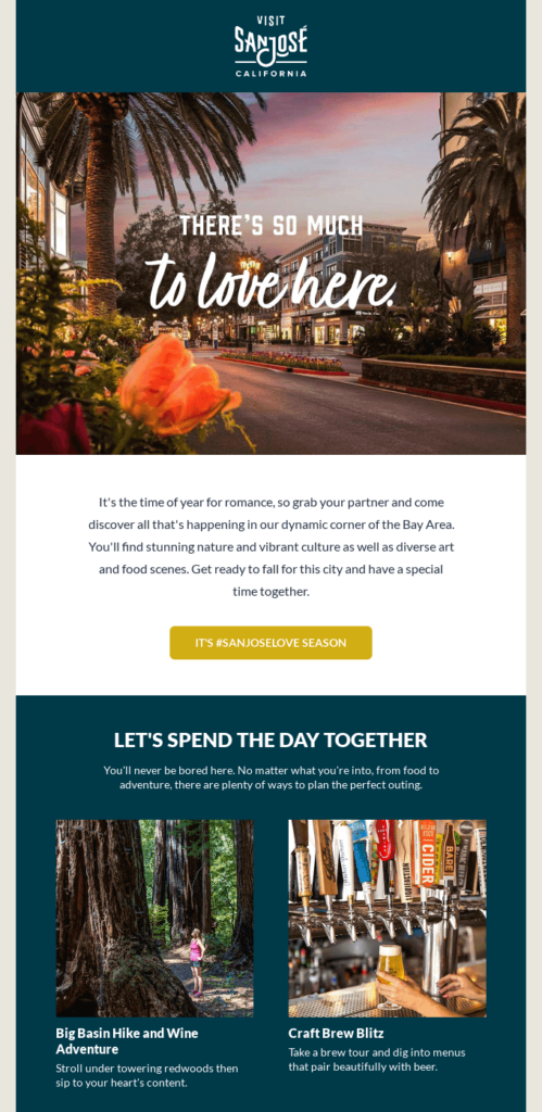 San Jose’s Valentine’s Day email