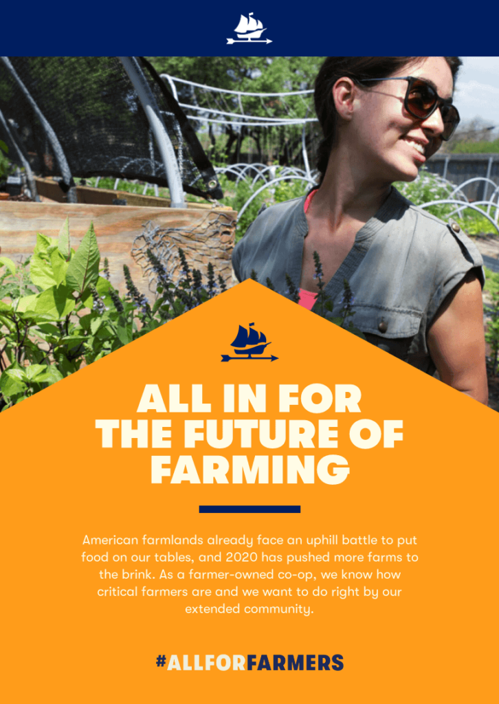 Agriculture email example by Tillamook