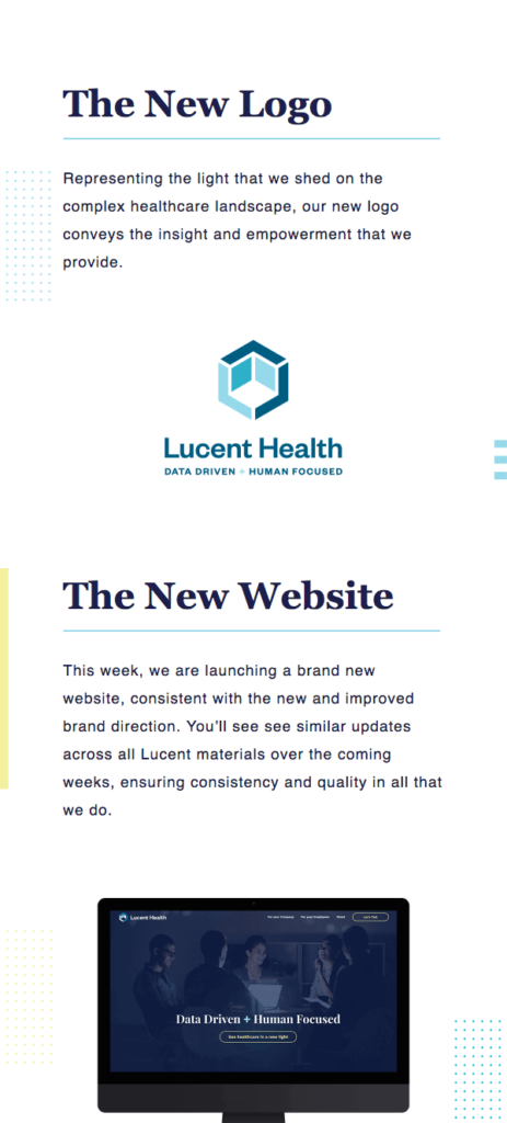 Wellness email by Lucent Health