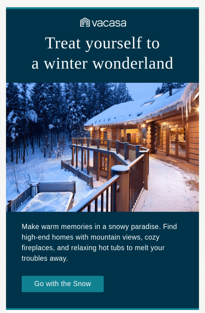 Winter email by Vacasa