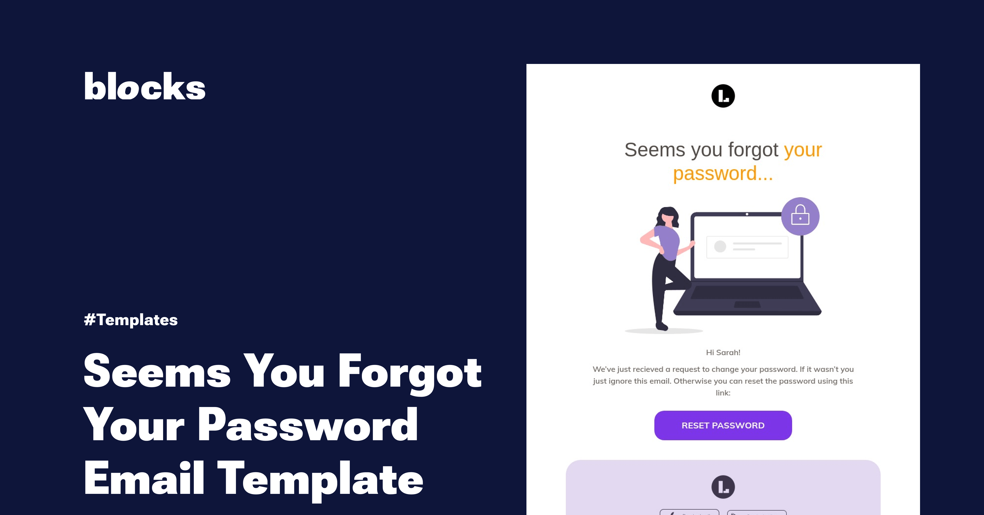 Custom Password Reset Email Template | Build Trust with Blocks - Blocks
